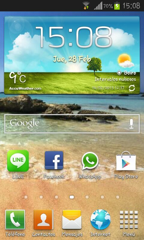 Capturar pantalla Galaxy S3 mini