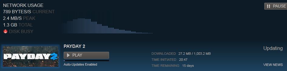 Problema Disk Busy en Steam