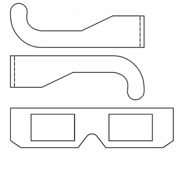 Чертежи 3д очков для телефона Tutorial: Fabricar gafas 3D caseras