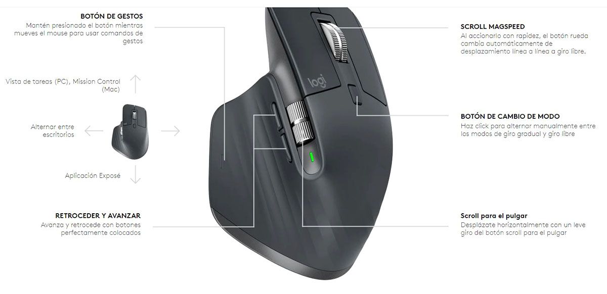 5 ratones perfectos para dejar de usar el touchpad de tu portátil Logitech MX Master 3 Advanced