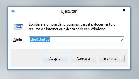 Ejecutar programas al inicio en Windows 8.1
