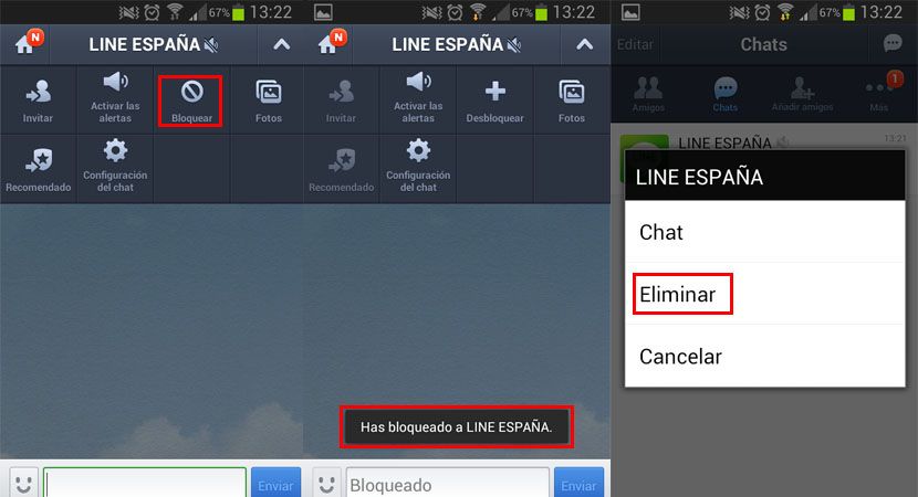 Eliminar Line España