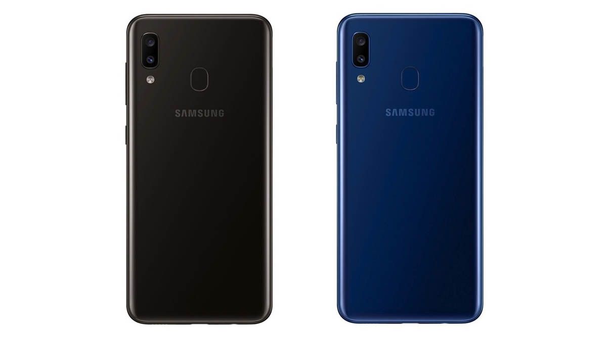 Galaxy A20 trasera