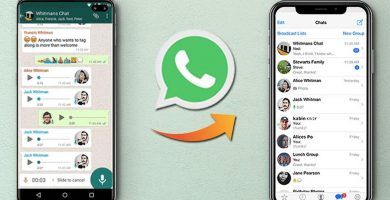 Pasar WhatsApp de Android a iPhone