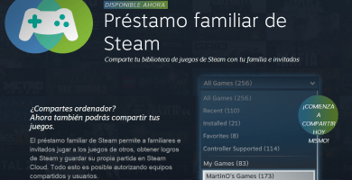 Préstamo familiar de Steam