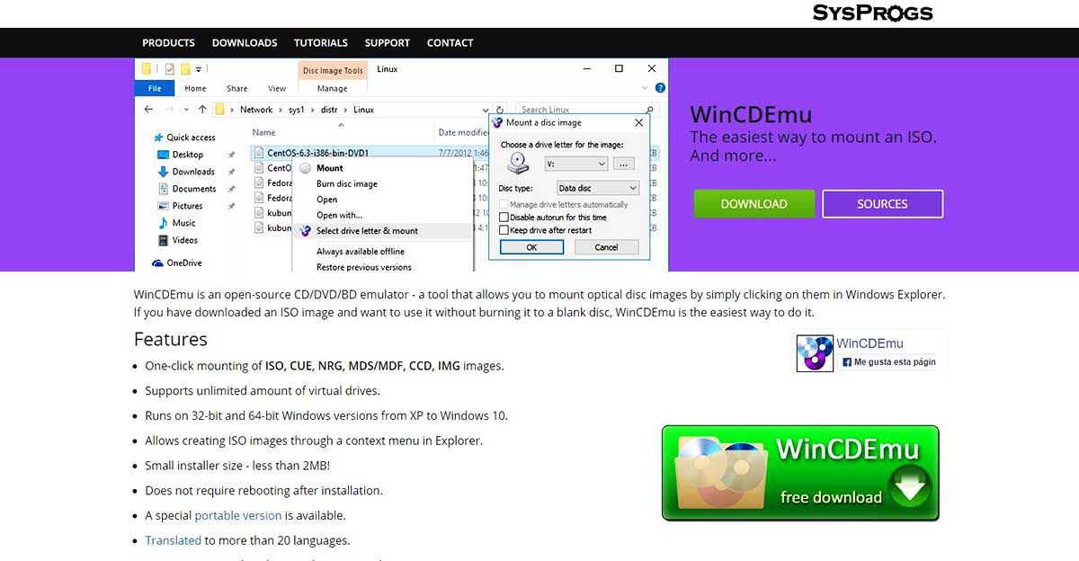 alternativas daemon tools wincdemu