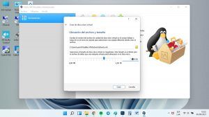 instalar ubuntu 21.04 en virtualbox crear virtual tamaño disco
