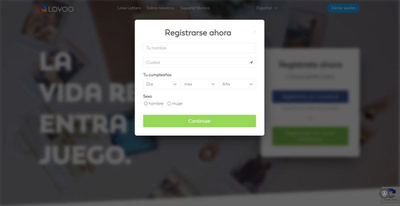 lovoo registro