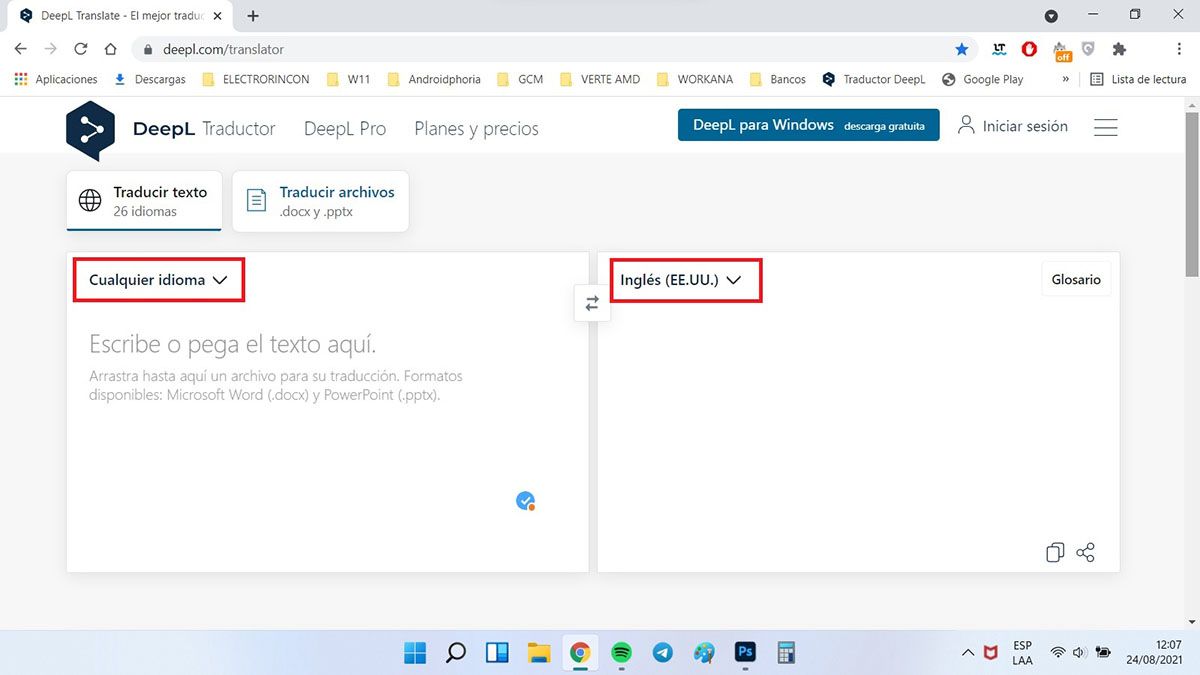 traducir un documento de Word gratis deepl